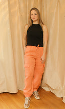 Apricot Linen Pants