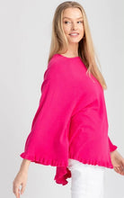 Talia Ruffled Hem Poncho