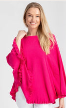 Talia Ruffled Hem Poncho