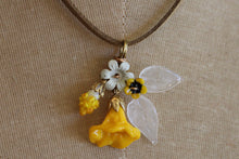 Hello Yellow Glass Bouquet Necklace