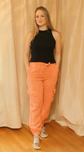 Apricot Linen Pants