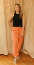 Apricot Linen Pants