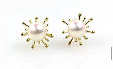 Sunburst Pearl Earrings