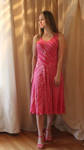 Carter Smith Designs Pink Silk Shibori Dress