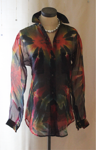 Carter Smith Sheer Shibori Blouse