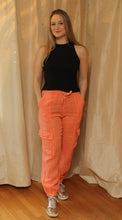 Apricot Linen Pants