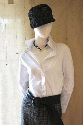 White Button Down Blouse