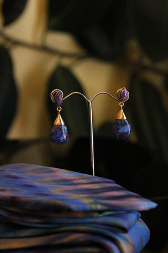 Mia Purple Turquoise Earrings