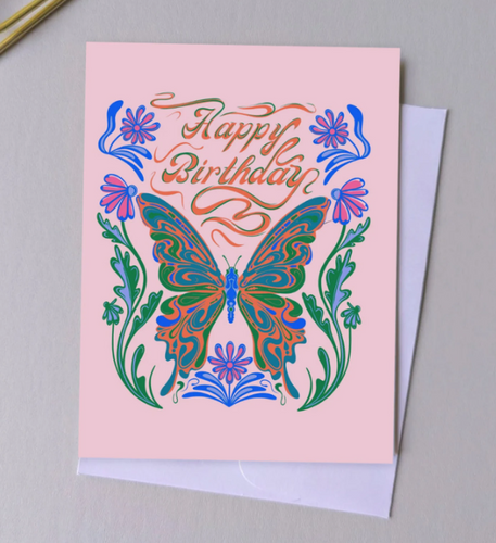 Beth O' Connor Studios | Retro Butterfly Birthday