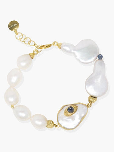 Akoya Pearl & Sapphire Bracelet