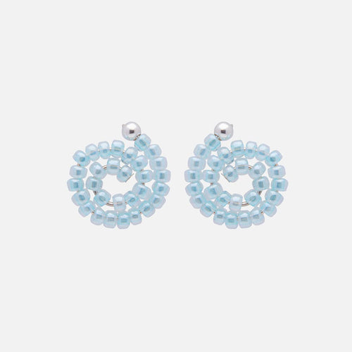 Sky Blue Swirl Earrings