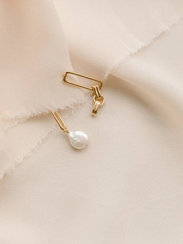 Hope Asymmetric Pearl Earrings