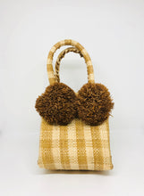 Schooner Straw Mini Bag with Pompoms