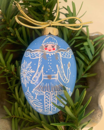 Winter Fairy Egg Ornament