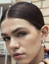 Baroque Pearls & Blue Cameo Earrings